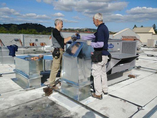 Central AC system repair