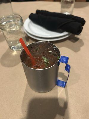 Virgin strawberry Moscow mule