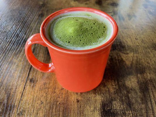 Matcha with Pumpkin Spice Cold Foam