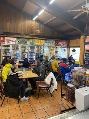 Lunch time at Taqueria El Sabroso.