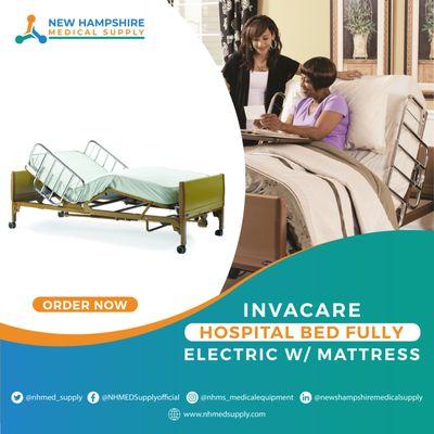 Invacare Hospital Bed Fully Electric w/ Mattress