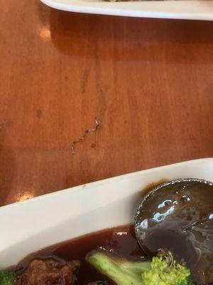 Found this metallic thing in my food