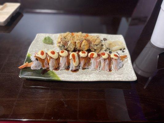 A Sunday roll and a dynamite roll.