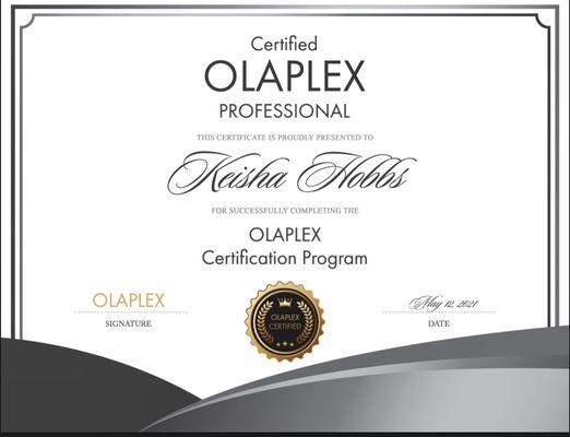 Olaplaex Certified