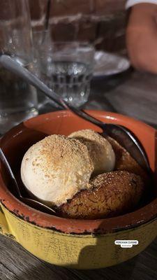 Sweet Plantains and ice cream