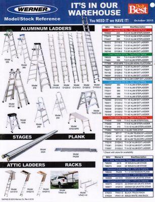 WE STOCK ALL TYPES OF LADDERS FOR ANY JOB