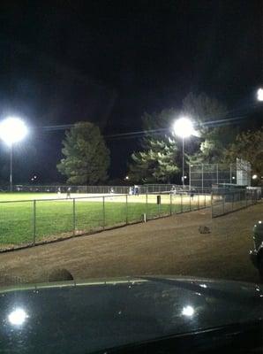 Lights at the evening games