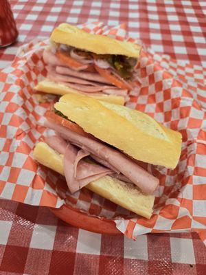 Mortadella sandwhich