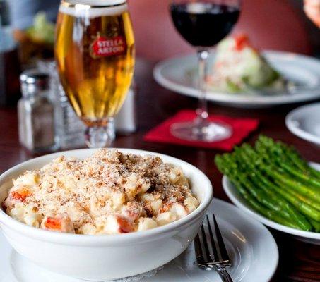 Lobster Mac n' Cheese ~ coldwater lobster, gruyere cream sauce, fresh parsley gratin