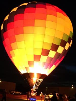 The lighted ballon