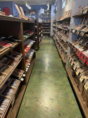 Large cigar aisle.