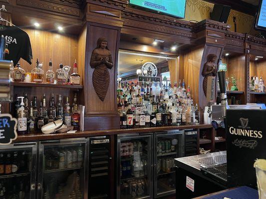 The bar!  Guinness was on their own separate taps.