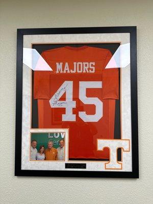 Sports memorabilia means more to this business owner than his patients.