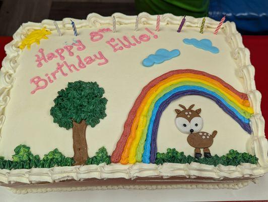 We had the honor of another lovely birthday cake from Liz this year. Thank you, Liz, for making our daughters big day so special!