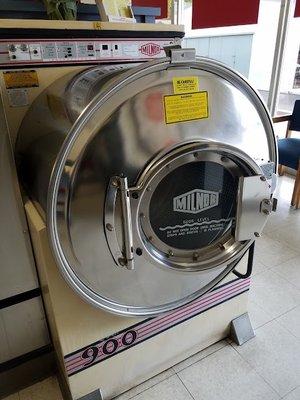 Our 50lb high-capacity washer is great for washing your large comforters, dog beds, or other large items.