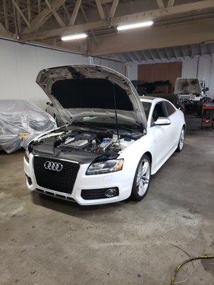 Audi s5 valve carbon cleaning