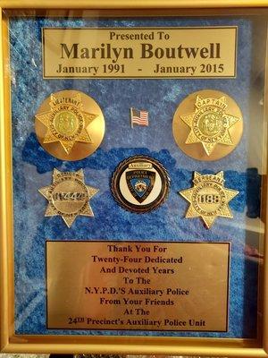 Beloved AUXILIARY Captain plaque