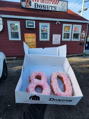 Special Order: Birthday Number Donuts