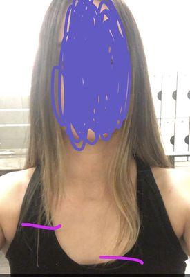 Uneven haircut