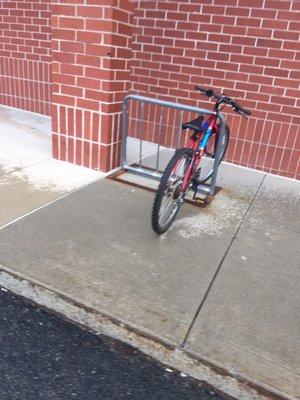 Bike rack outside here