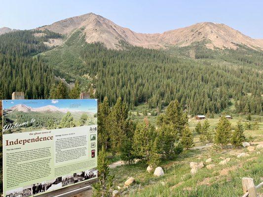 Independence is actually a ghost town in Colorado...pretty scenic here from an unnamed roadside pullover.