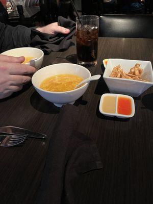 Egg drop soup for 2