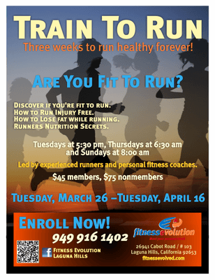 You if you haven't signed up....What are you waiting for! It is a great program! All walkers and runners welcome!!