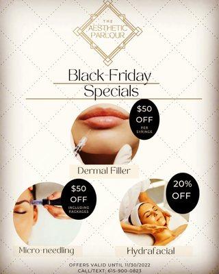 Black Friday specials!