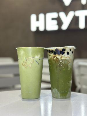 Matcha Zen (left) is a must because the matcha cheese foam is incredible