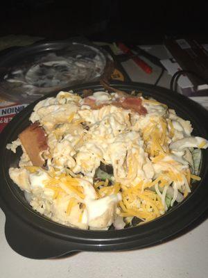 Chicken bacon ranch power bowl.