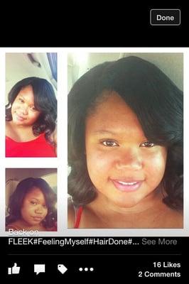 Full sew in with closer