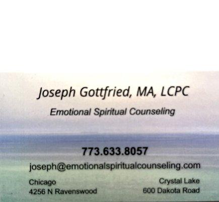 Joseph - counselor / therapist