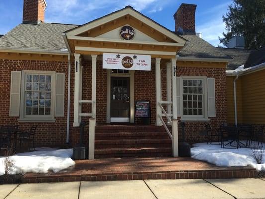 Outside view of Small Talk Cafe