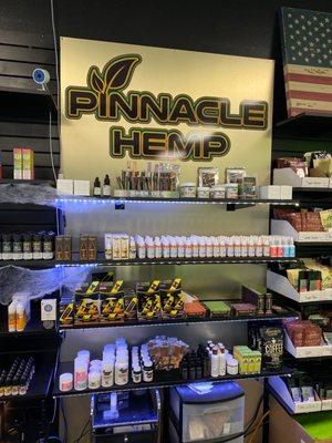 Very large selection of hemp, CBD and kratom!