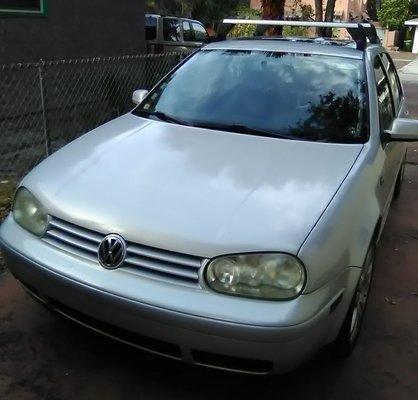 My 1999 Golf! Rocking the plaid headliner!!