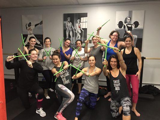 Pound Workout Rockout, Saturday crew!