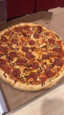 Pepperoni pizza... just okay.