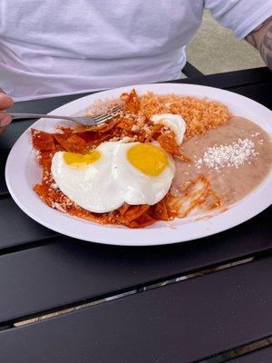 Chilaquiles we're bomb