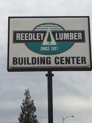 Reedley Lumber Street Sign