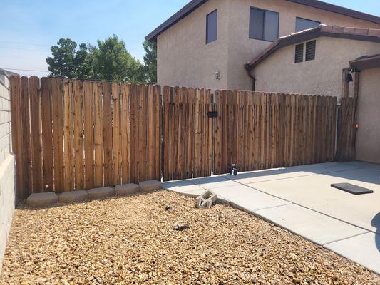 Old fence and gate