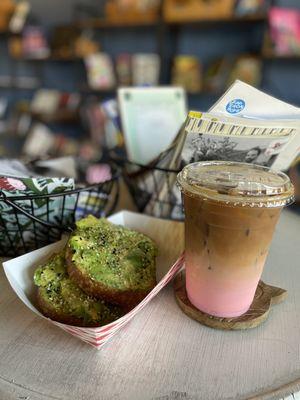 Avocado toast and Cardinal coffee