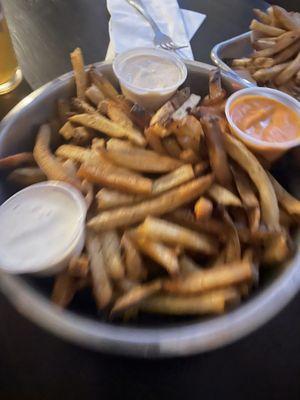 Large fries - Buffalo, peppercorn, Cajun all were good!