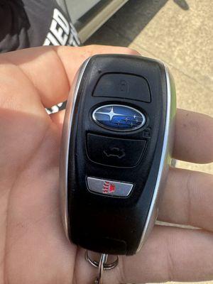 Customer lost key fob to their 15 Subaru Legacy. Had them taken care of and driving away 20 minutes later, we can help you too!