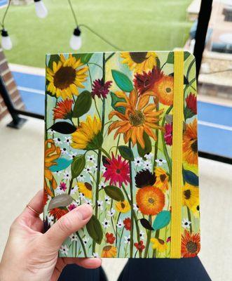 My newest journal from Rainy Day Books, where self "growth" happens and ideas will "bloom"...yeah?