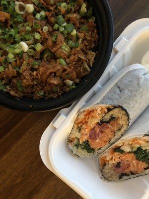 11. Spicy Pork Bowl and 8. Every Day Sushirrito