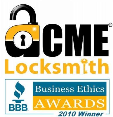 ACME Locksmith is the only Phoenix Locksmith to win a BBB Ethics Award.