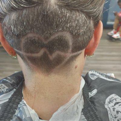 Undercut heart life line design