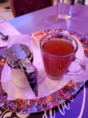 Ginger tea served with lipton tea & sugar