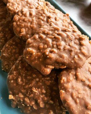 Our no-bake cookies are no fuss, no muss, but LOTS of flavor!