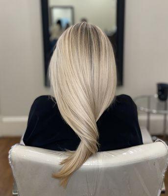 Blonde balayage highlights